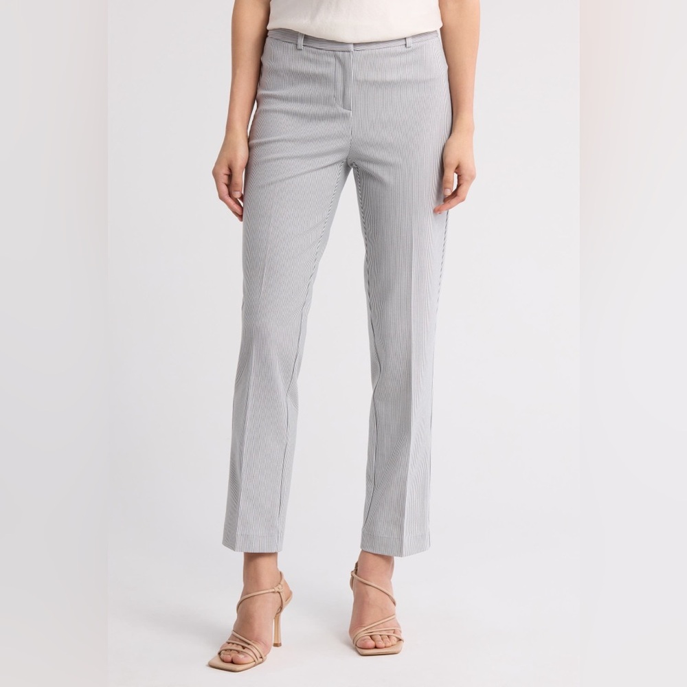 Amanda & Chelsea Light Blue Straight Leg Pants Relaxed Fit